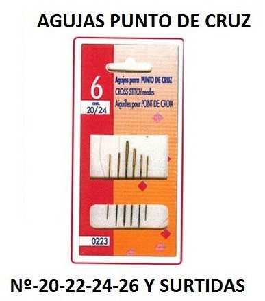 AGUJAS DE PUNTO DE CRUZ